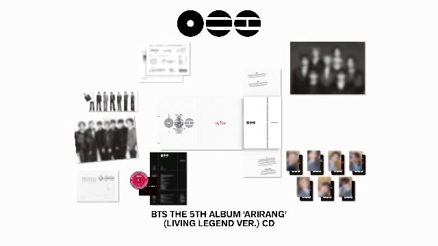 BTS ARIRANG 5th Album Living Legend Ver. - full contents