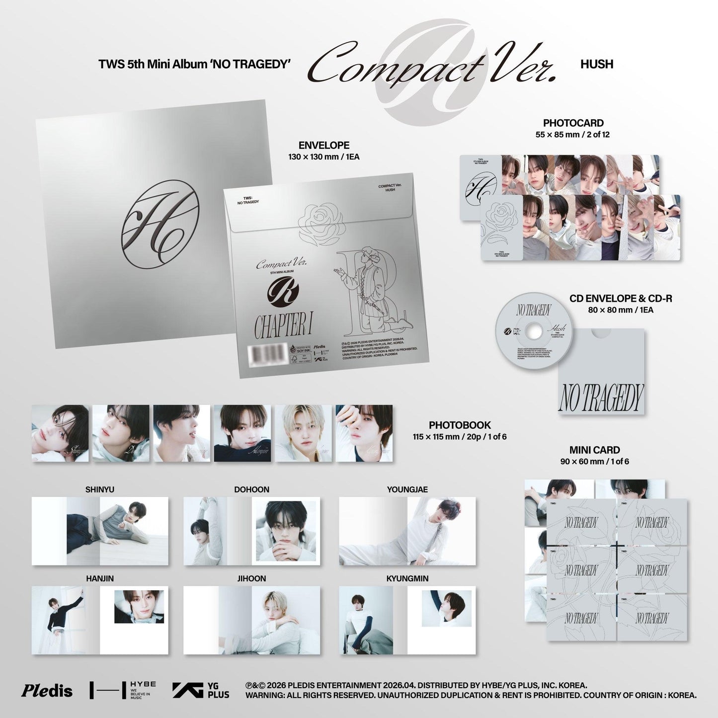 TWS - 5th Mini Album 'NO TRAGEDY' | 3 versions TWS