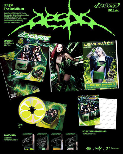 aespa - The 2nd Album [LEMONADE] P.O.S Ver. aespa