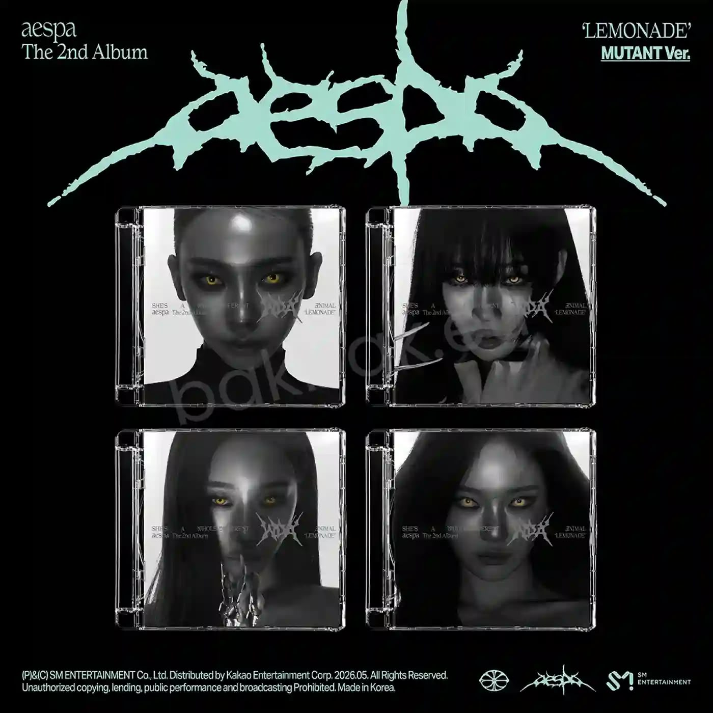 aespa LEMONADE 2nd Album MUTANT Ver. - member versions