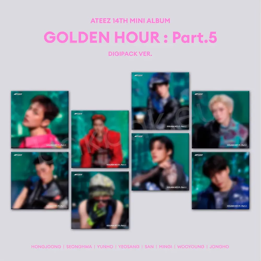 ATEEZ GOLDEN HOUR Part.5 DIGIPACK Ver. - album contents