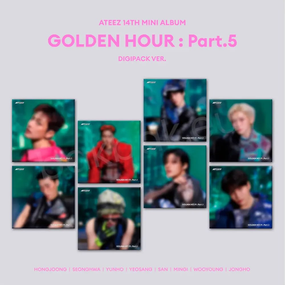 ATEEZ GOLDEN HOUR Part.5 DIGIPACK Ver. - album contents