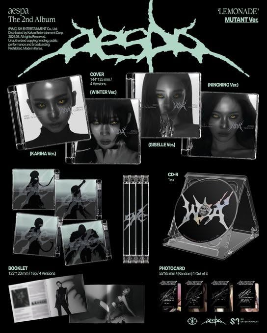 aespa LEMONADE 2nd Album MUTANT Ver. - album contents
