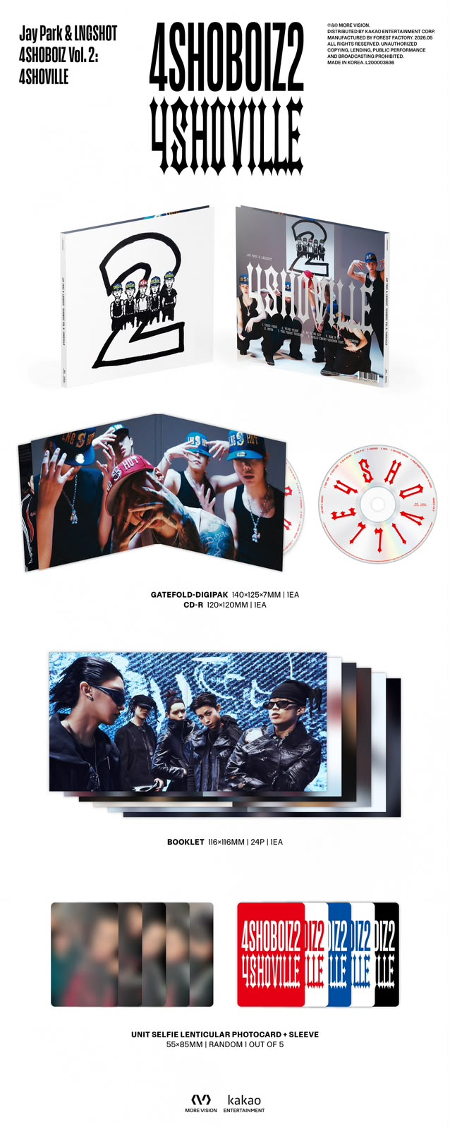 Jay Park & LNGSHOT 4SHOBOIZ Vol. 2 4SHOVILLE - full contents