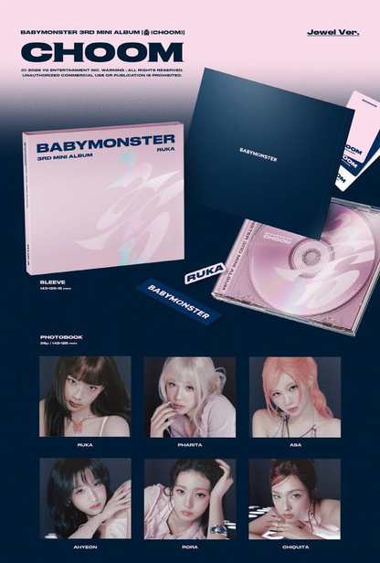 BABYMONSTER - 3rd Mini Album [춤(CHOOM)] Jewel Ver. (1 Random | 6 Types) BABYMONSTER