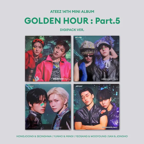 ATEEZ GOLDEN HOUR Part.5 DIGIPACK UNIT Ver. - unit covers