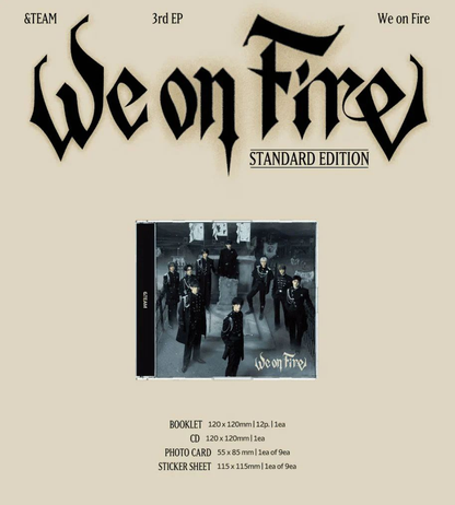 &TEAM - 3rd EP 'We on Fire' (Standard Edition) &TEAM