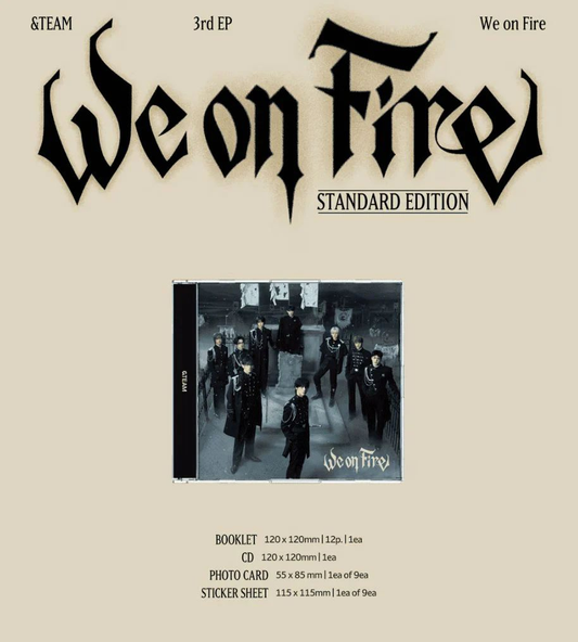 &TEAM - 3rd EP 'We on Fire' (Standard Edition) &TEAM